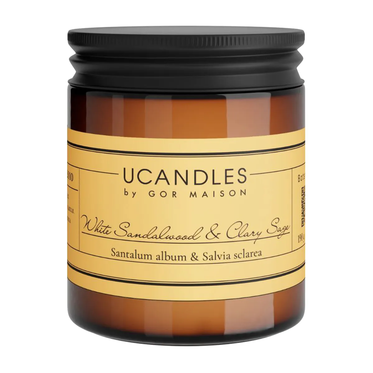 Ucandles By Gor Maison Candle White Sandalwood & Clary Sage
